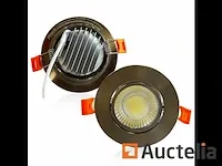 100 x verstelbare inbouwspot (zilver) - cob - 7w - 6500k - afbeelding 6 van  6