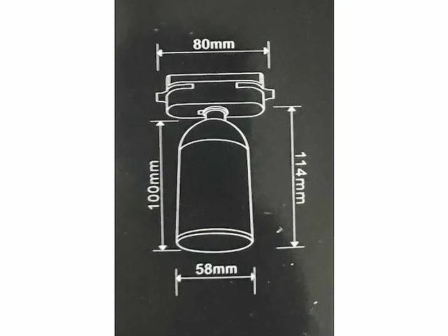 100 x verstelbare railspot met gu10 fitting (wit) - monofase - afbeelding 5 van  5