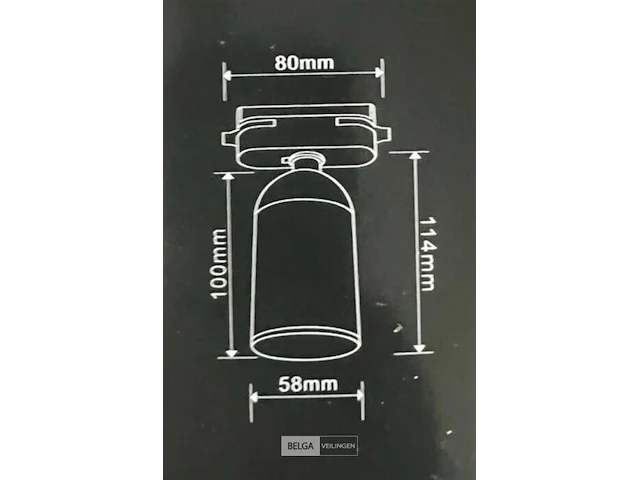 100 x verstelbare railspot met gu10 fitting (wit) - afbeelding 6 van  6