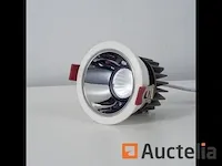 100 x verzonken inbouwspot (ug-07) - 6500k - wit/zilver - afbeelding 2 van  5