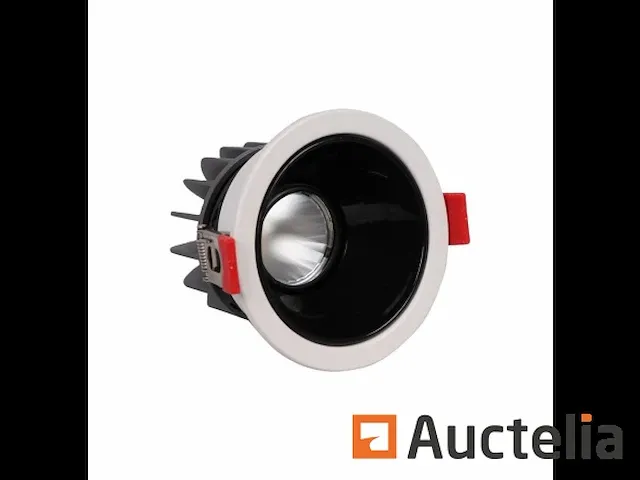 100 x verzonken inbouwspot (ug-07) - 6500k - wit/zwart - afbeelding 4 van  5