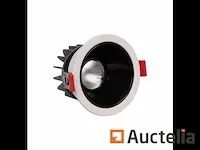 100 x verzonken inbouwspot (ug-07) - 6500k - wit/zwart - afbeelding 4 van  5