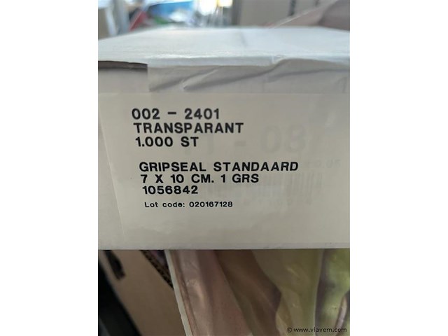 1000 gripzakjes 7x10cm minigrip - afbeelding 1 van  3