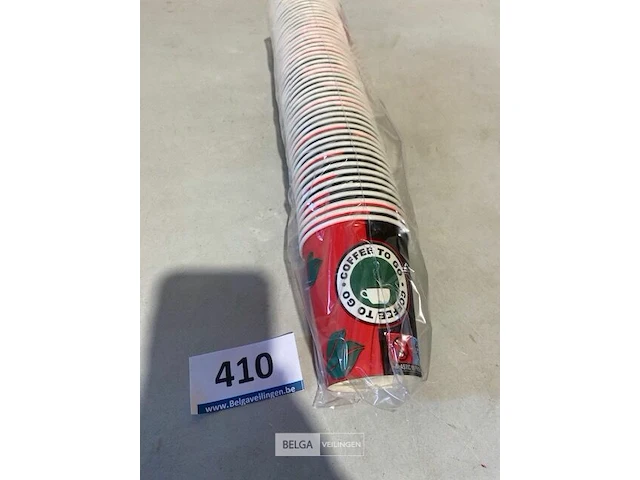 1000 kartonnen drinkbekers 200ml - 8 oz - afbeelding 1 van  3