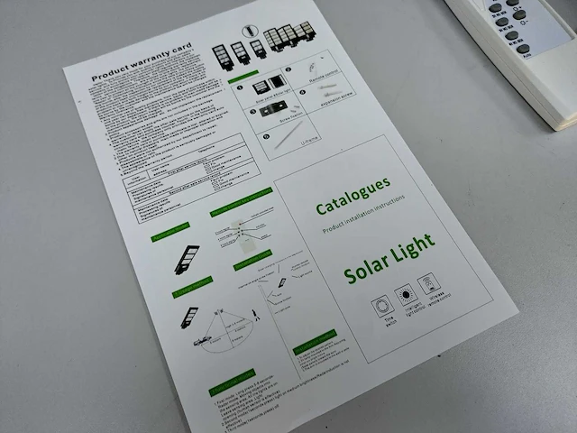 1000 watt - led solar straatlamp (2x) - afbeelding 7 van  13