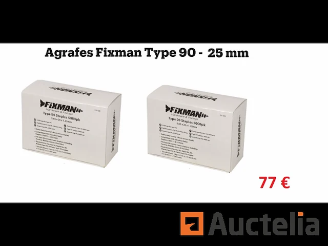 10000 fixman type 90 nieten - 25 mm - afbeelding 1 van  3