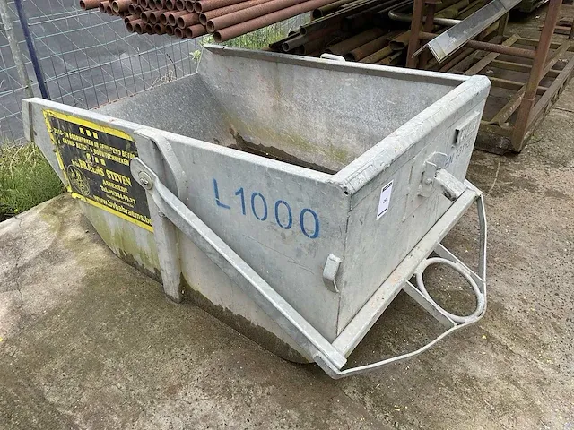1000+500 afvalcontainer galva (2x) - afbeelding 1 van  5
