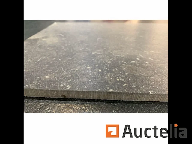 100m² gerectificeerde tegels 30x45 in blauwe steen, vloer en muur - afbeelding 3 van  3