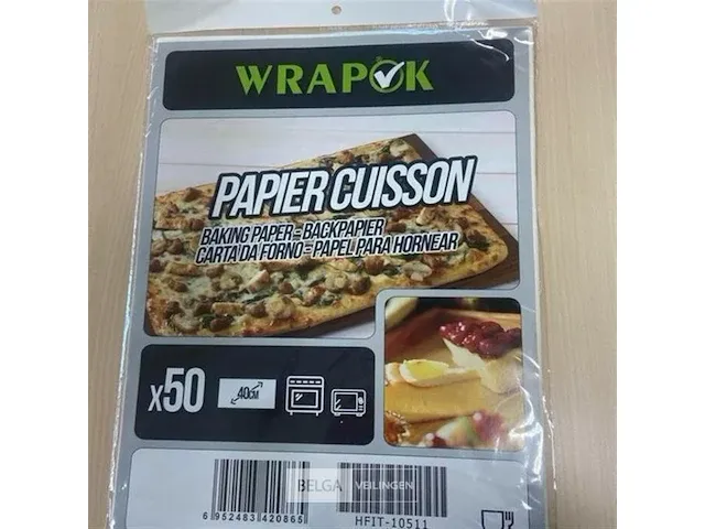 100stuks bakpapier 40*30/ 50 st - afbeelding 1 van  1