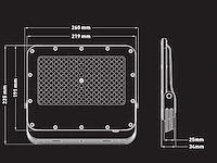 100w 5000k led breedstraler met lens waterdicht (10x) - afbeelding 6 van  8