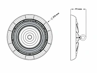 100w 5000k led ufo highbay met lens waterdicht (2x) - afbeelding 8 van  9