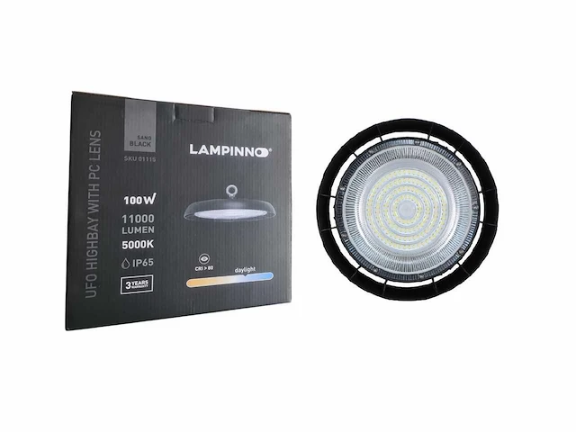100w 5000k led ufo highbay met lens waterdicht (4x) - afbeelding 6 van  9
