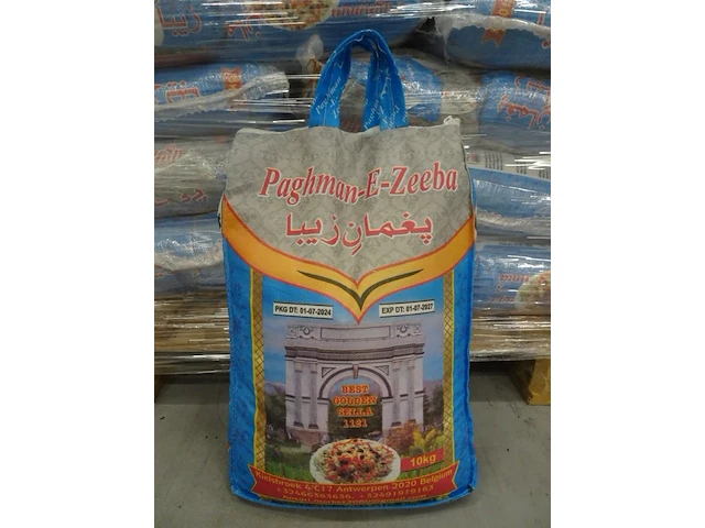 100x 10kg rijst paghman-e-zeeba - afbeelding 2 van  2