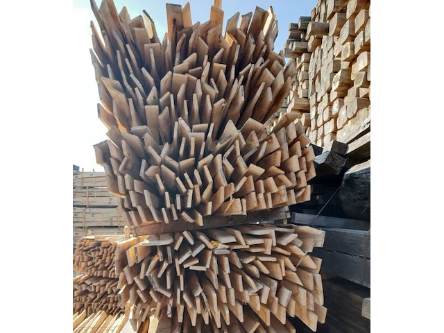 100x acacia gezaagde ligger - afbeelding 3 van  3