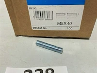 100x draadeind m8x40 - afbeelding 3 van  3
