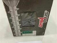 100x dyna plus vlonderschroef torx 6x100/55 met anti roestlaag voor buiten - afbeelding 1 van  3