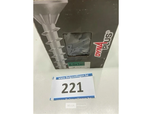 100x dyna plus vlonderschroef torx 6x100/55 met anti roestlaag voor buiten - afbeelding 1 van  3