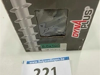 100x dyna plus vlonderschroef torx 6x100/55 met anti roestlaag voor buiten - afbeelding 1 van  3