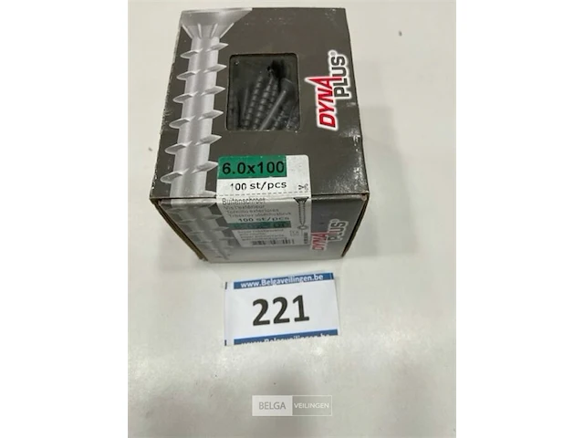 100x dyna plus vlonderschroef torx 6x100/55 met anti roestlaag voor buiten - afbeelding 3 van  3