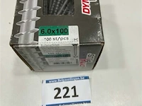 100x dyna plus vlonderschroef torx 6x100/55 met anti roestlaag voor buiten - afbeelding 3 van  3