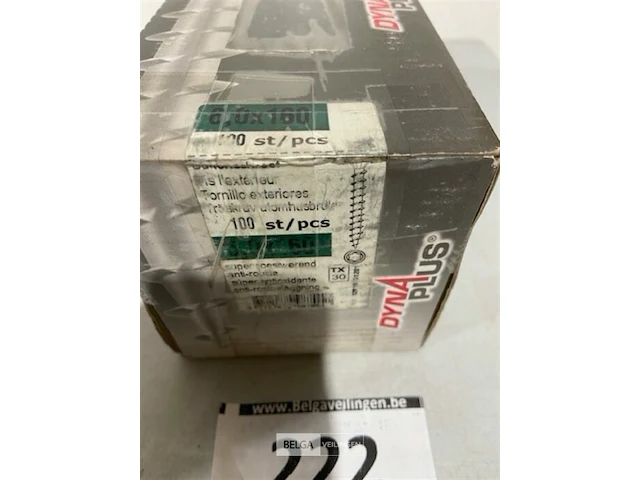 100x dyna plus vlonderschroef torx 6x160 met anti roestlaag voor buiten - afbeelding 3 van  3