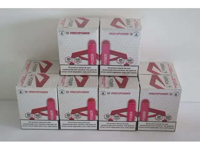 100x e-sigaret raspberry ripple ice cream - afbeelding 1 van  9