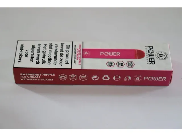100x e-sigaret raspberry ripple ice cream - afbeelding 3 van  9