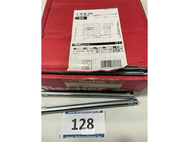 100x fischer kozijnplug f 10 m 152 elektrolytisch verzinkt staal - afbeelding 1 van  3