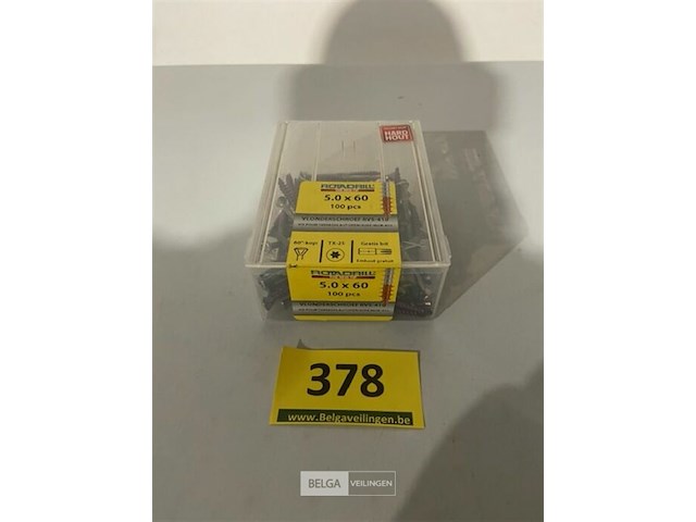 100x hardhoutschroef 5x60 rvs - afbeelding 2 van  3