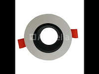 100x inbouwlamp gu10 – richtbaar – rond – zwart/wit – ip20 - afbeelding 2 van  4