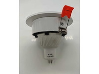 100x inbouwlamp gu10 – richtbaar – rond – zwart/wit – ip20 - afbeelding 4 van  4