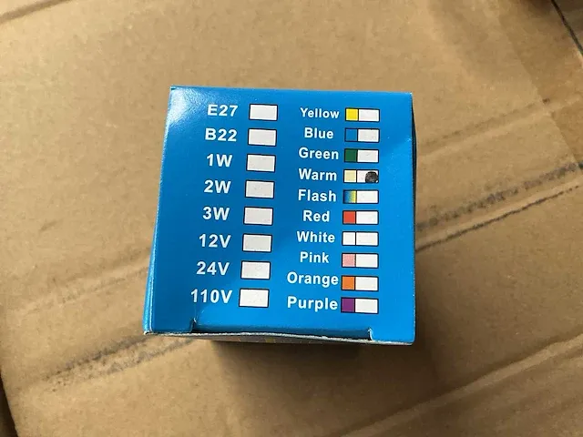 100x led lamp - warm wit 1w - afbeelding 2 van  4