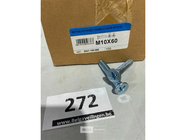 100x metaalschroef m10 x 60 - afbeelding 1 van  3