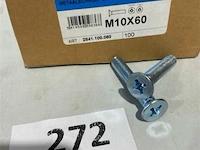 100x metaalschroef m10 x 60 - afbeelding 2 van  3
