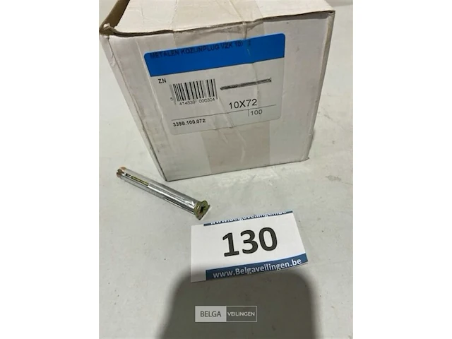 100x metalen kozijnplug 10x72 - afbeelding 3 van  3