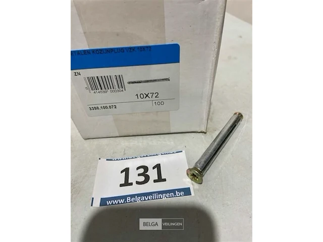 100x metalen kozijnplug 10x72 - afbeelding 3 van  3