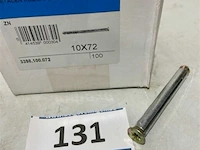 100x metalen kozijnplug 10x72 - afbeelding 3 van  3