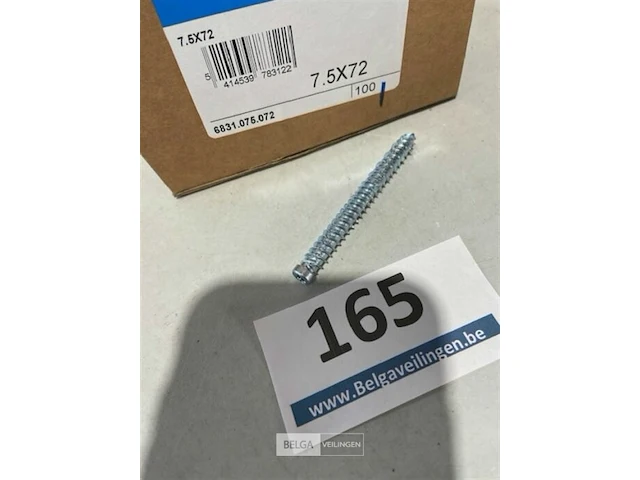 100x muurschroef 7,5 x 72 mm - afbeelding 3 van  3