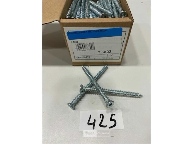 100x muurschroef mk torx 7,5x92 - afbeelding 1 van  3