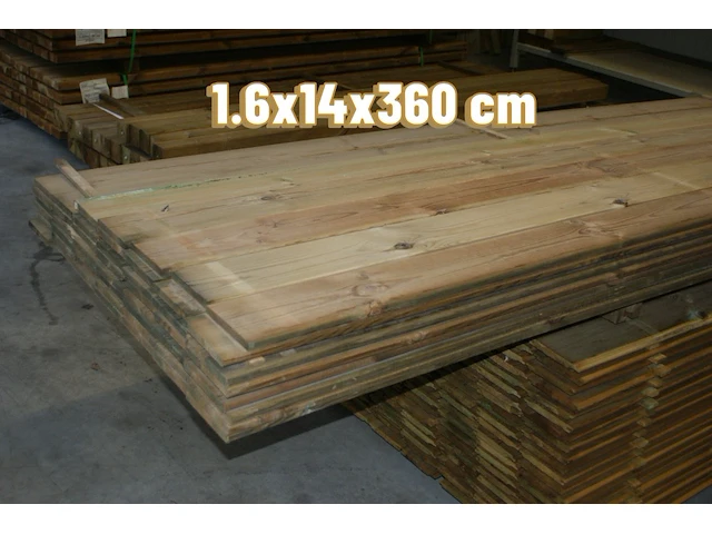 100x plank 1,6x14x360cm - afbeelding 1 van  1