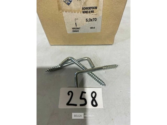 100x schroefduim 5,0x70 verzinkt - afbeelding 3 van  3