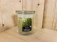 100x spaas geurkaars in glazen pot - afbeelding 1 van  1