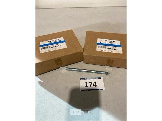 100x stokeinden m10 x 140 - afbeelding 1 van  3