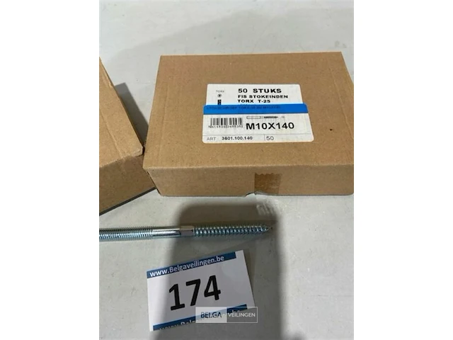 100x stokeinden m10 x 140 - afbeelding 3 van  3