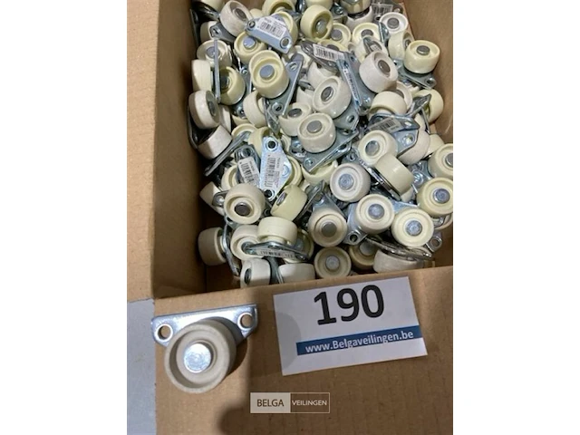 100x zijwiel 30x15mm verzinkt 40kg - afbeelding 1 van  3