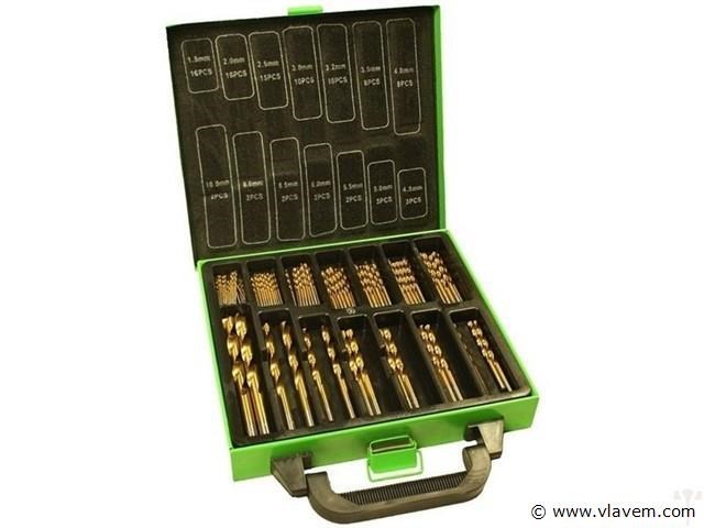 101 delige boren set titaniumcoating - afbeelding 1 van  1
