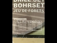 101 delige hss boren set met cobalt coating - afbeelding 1 van  2