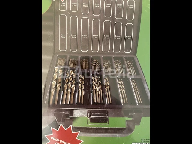 101 delige hss boren set met titanium coating - afbeelding 1 van  2