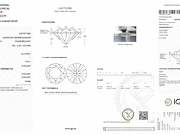 1.02ct f vvs2 with igi certificate - afbeelding 4 van  4
