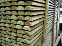 102xhalve palen 4m rond 10cm - afbeelding 2 van  2